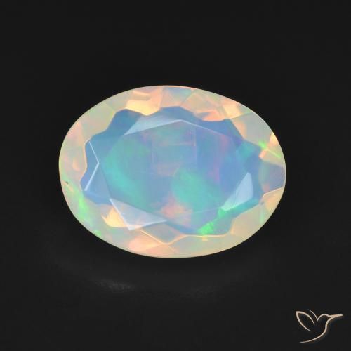 2.82ct Naturel Multicolore Opale, ovale, Transparent