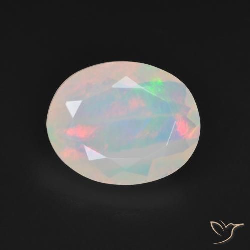 2.64ct Naturel Multicolore Opale, ovale, Transparent