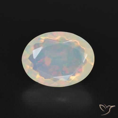 1.67ct Naturel Multicolore Opale, ovale, Transparent