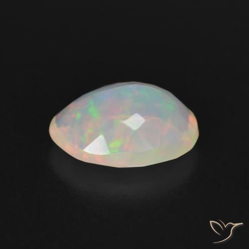 Opale Multicolore naturelle ovale, 1.67 ct, Transparent