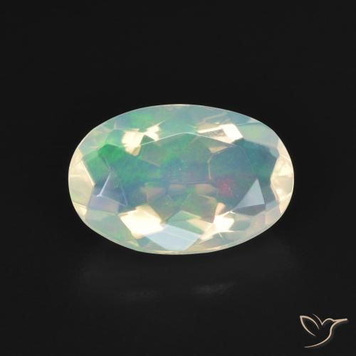 1.72ct Naturel Multicolore Opale, ovale, Transparent, Photo A