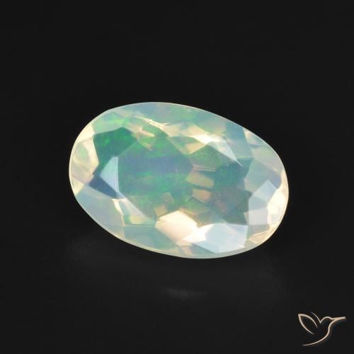 Opale Multicolore naturelle ovale, 1.72 ct, Transparent
