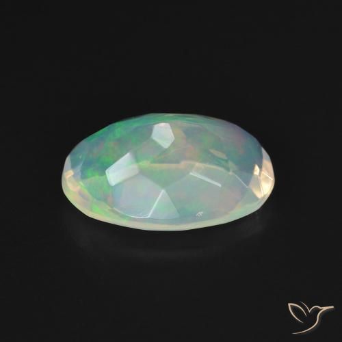 Opale Multicolore naturelle ovale, 1.72 ct, Transparent