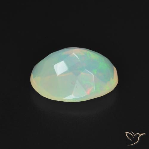 Opale Multicolore naturelle ovale, 1.53 ct, Transparent
