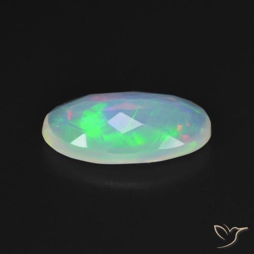 Opale Multicolore naturelle ovale, 1.33 ct, Transparent