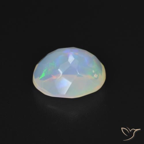 Opale Blanc multicolore naturelle ovale, 1.75 ct, Transparent
