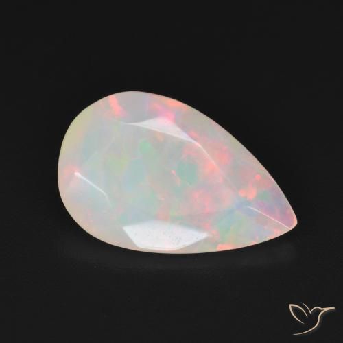 Opale Multicolore naturelle En forme de poire, 2.10 ct, Translucide