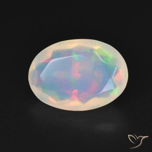 Opale Multicolore naturelle ovale, 1.96 ct, Transparent