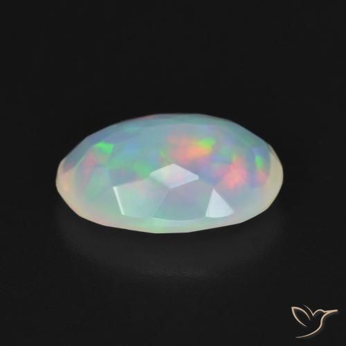 Opale Multicolore naturelle ovale, 1.96 ct, Transparent