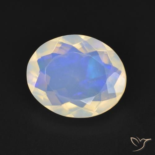 Opale Multicolore naturelle ovale, 2.02 ct, Transparent