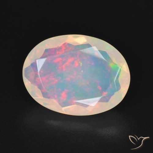 Opale Multicolore naturelle ovale, 2.90 ct, Transparent