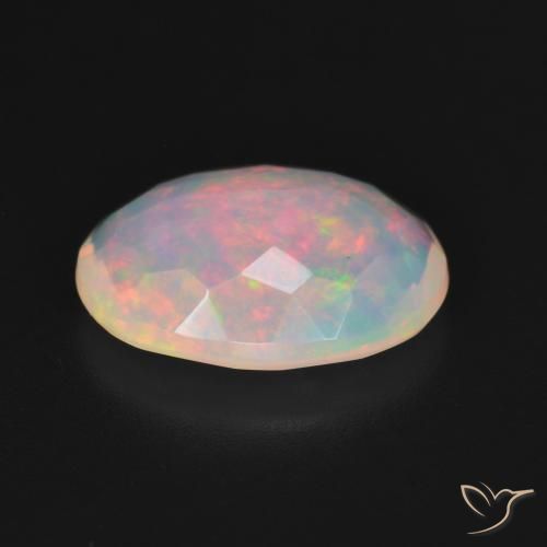 Opale Multicolore naturelle ovale, 2.90 ct, Transparent