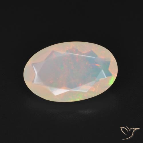 1.51ct Naturel Multicolore Opale, ovale, Transparent