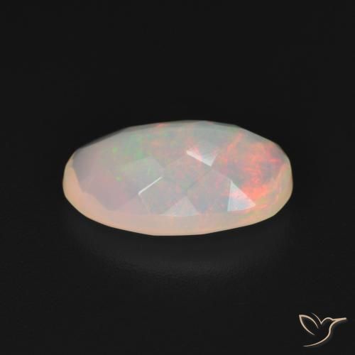 Opale Multicolore naturelle ovale, 1.51 ct, Transparent