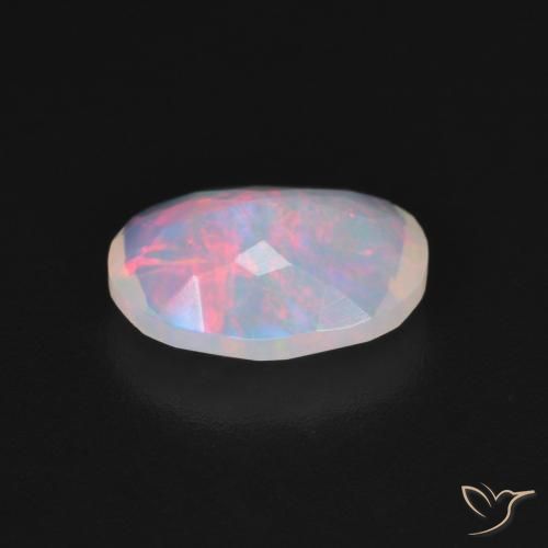 Opale Multicolore naturelle ovale, 1.16 ct, Transparent