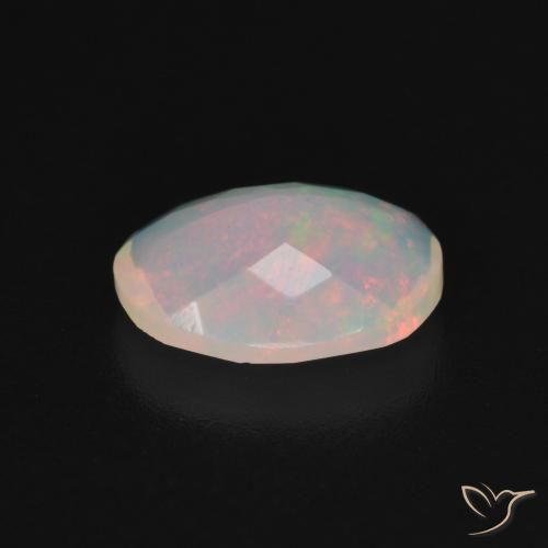Opale Multicolore naturelle ovale, 1.17 ct, Transparent
