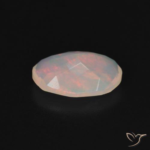 Opale Multicolore naturelle ovale, 1.07 ct, Transparent