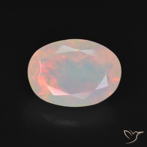 2.07ct Naturel Blanc multicolore Opale, ovale, Transparent