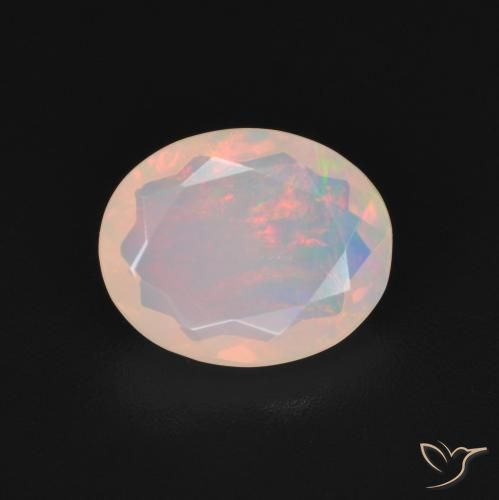 1.45ct Naturel Multicolore Opale, ovale, Transparent