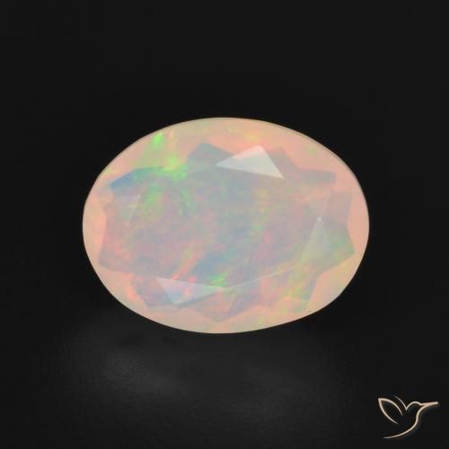 1.78ct Naturel Multicolore Opale, ovale, Transparent