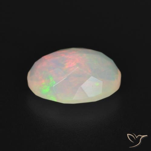 Opale Multicolore naturelle ovale, 1.78 ct, Transparent