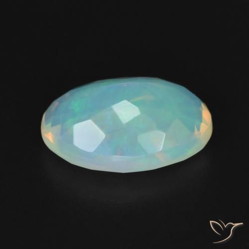 Opale Multicolore naturelle ovale, 2.15 ct, Transparent