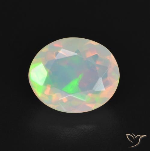 1.94ct Naturel Multicolore Opale, ovale, Transparent