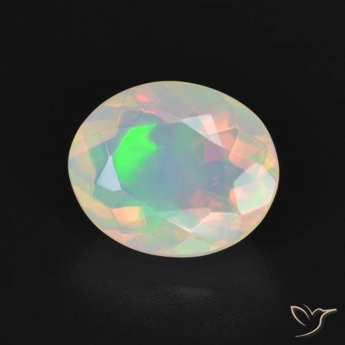 Opale Multicolore naturelle ovale, 1.94 ct, Transparent