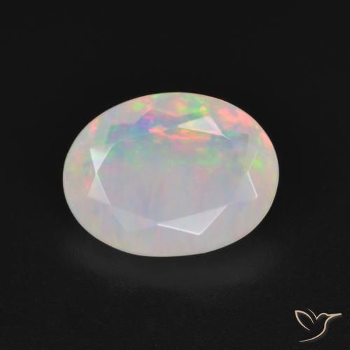 1.84ct Naturel Multicolore Opale, ovale, Translucide