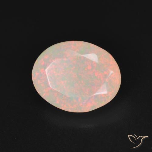 Opale Multicolore naturelle ovale, 1.89 ct, Translucide