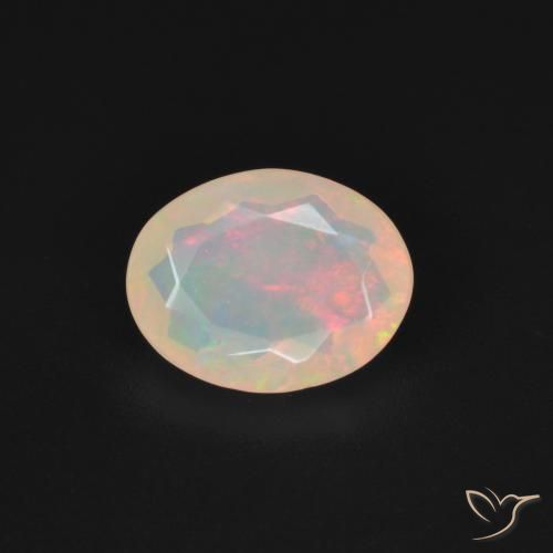 1.21ct Naturel Multicolore Opale, ovale, Transparent
