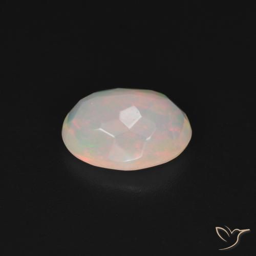 Opale Multicolore naturelle ovale, 1.21 ct, Transparent