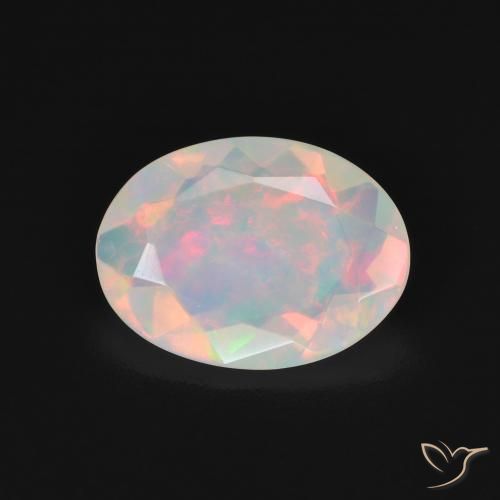 1.86ct Naturel Multicolore Opale, ovale, Transparent, Photo A