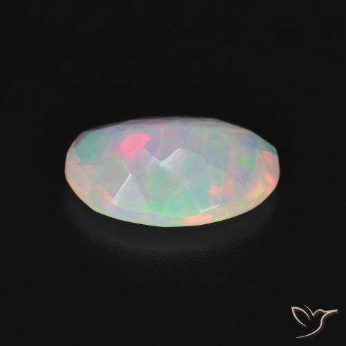 Opale Multicolore naturelle ovale, 1.86 ct, Transparent