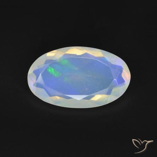 2.02ct Naturel Multicolore Opale, ovale, Transparent