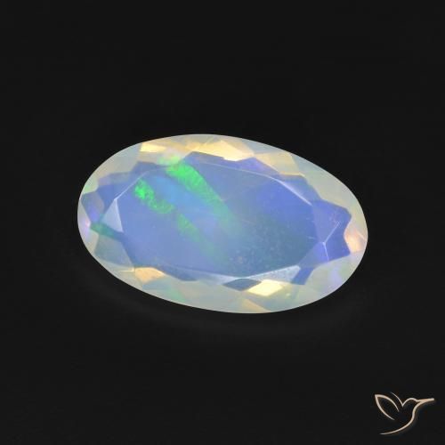 Opale Multicolore naturelle ovale, 2.02 ct, Transparent