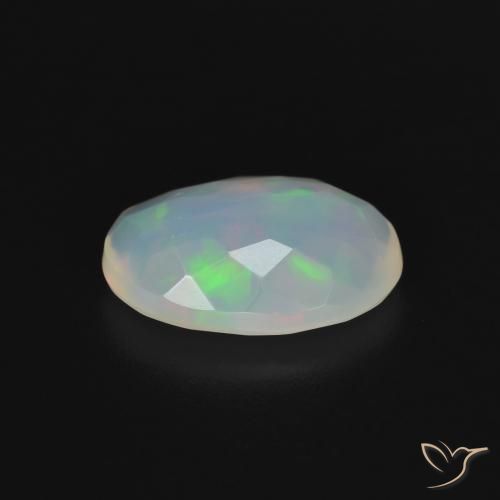 Opale Multicolore naturelle ovale, 1.82 ct, Transparent