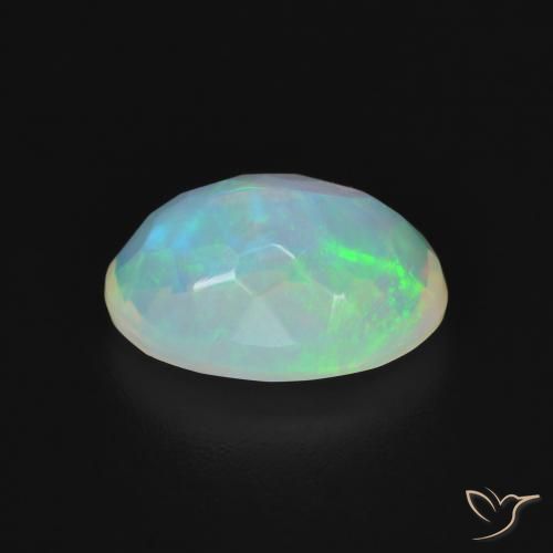 Opale Multicolore naturelle ovale, 1.87 ct, Transparent
