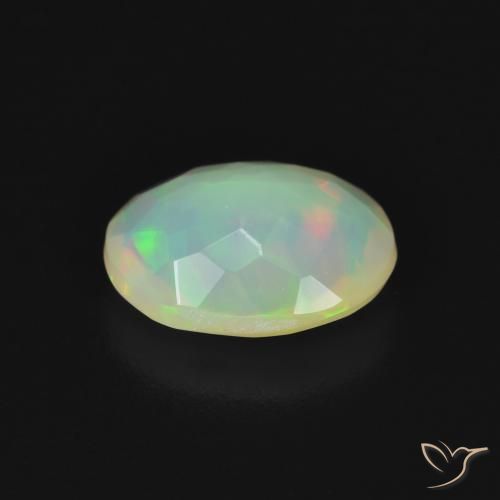 Opale Multicolore naturelle ovale, 1.05 ct, Transparent