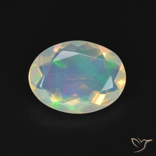 1.70ct Naturel Multicolore Opale, ovale, Transparent, Photo A