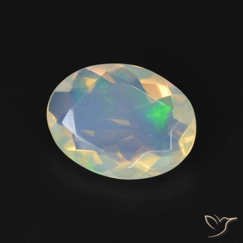 Opale Multicolore naturelle ovale, 1.70 ct, Transparent