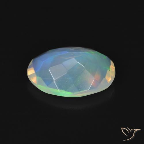 Opale Multicolore naturelle ovale, 1.70 ct, Transparent
