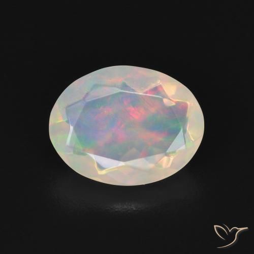 1.44ct Naturel Multicolore Opale, ovale, Transparent