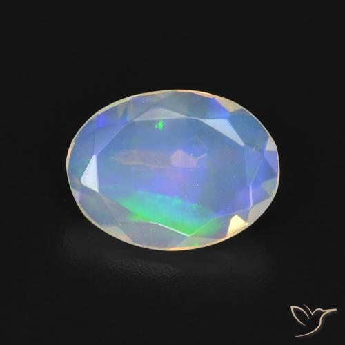 1.43ct Naturel Multicolore Opale, ovale, Transparent