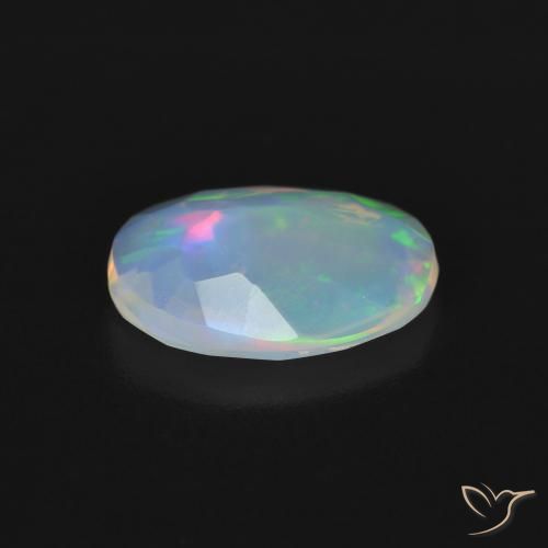 Opale Multicolore naturelle ovale, 1.43 ct, Transparent