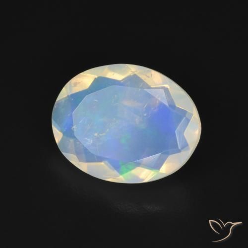 Opale Multicolore naturelle ovale, 1.89 ct, Transparent