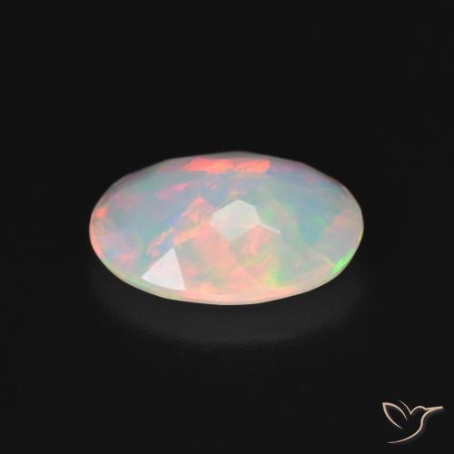 Opale Multicolore naturelle ovale, 1.55 ct, Translucide