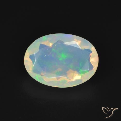 1.61ct Naturel Multicolore Opale, ovale, Transparent
