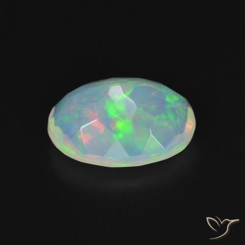 Opale Multicolore naturelle ovale, 1.61 ct, Transparent