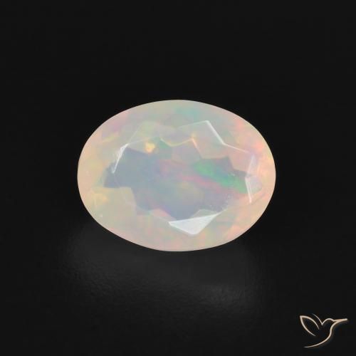1.39ct Naturel Multicolore Opale, ovale, Transparent